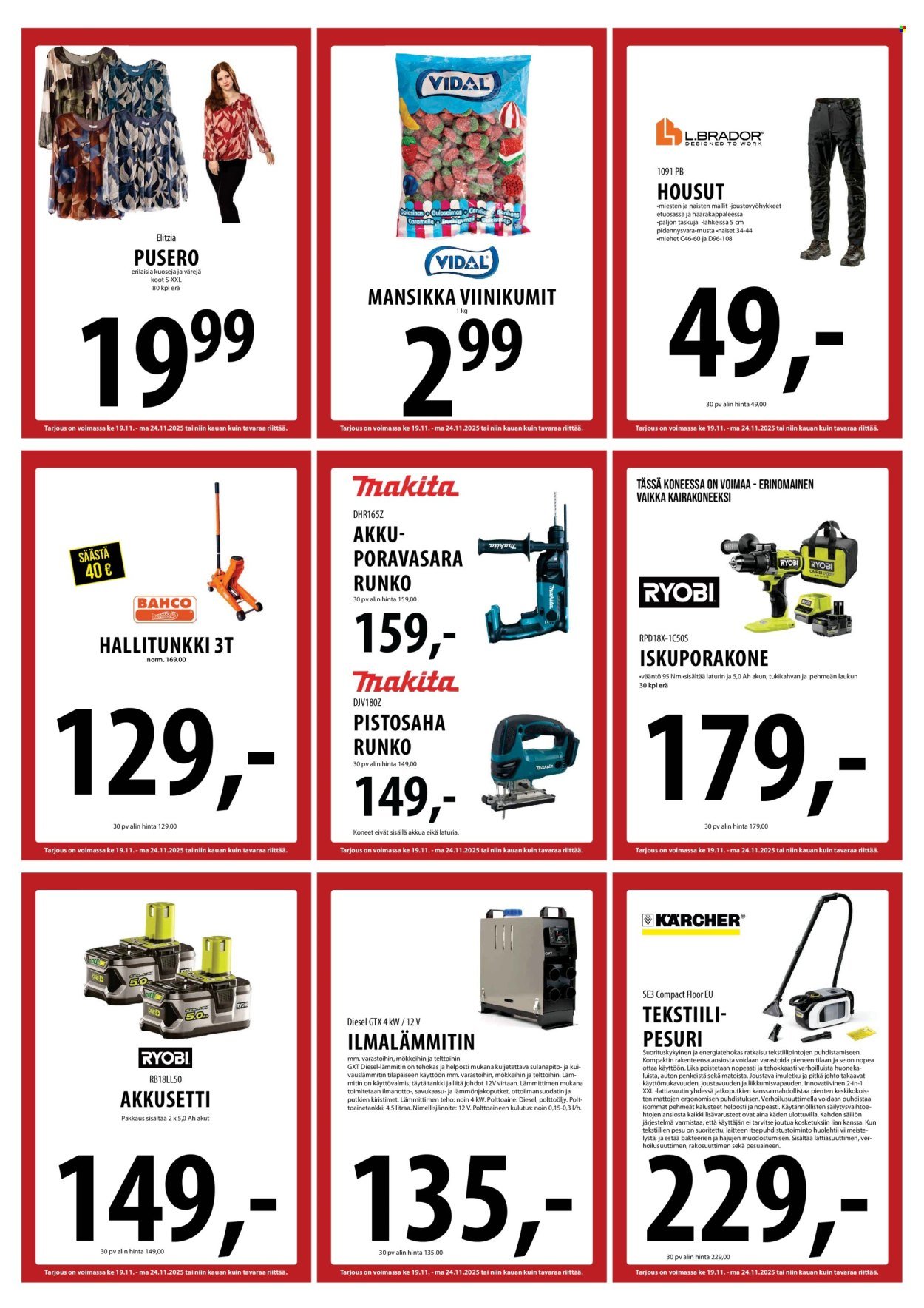 TUURI tarjoukset - Alkaen KE 19.11.2025