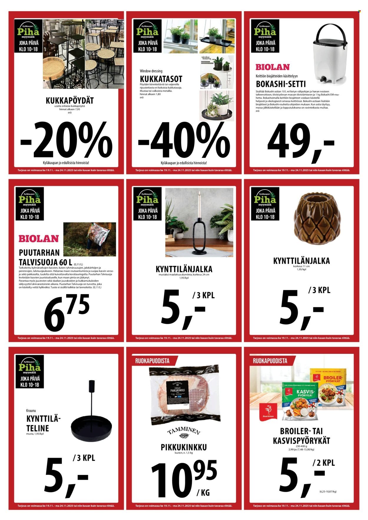 TUURI tarjoukset - Alkaen KE 19.11.2025