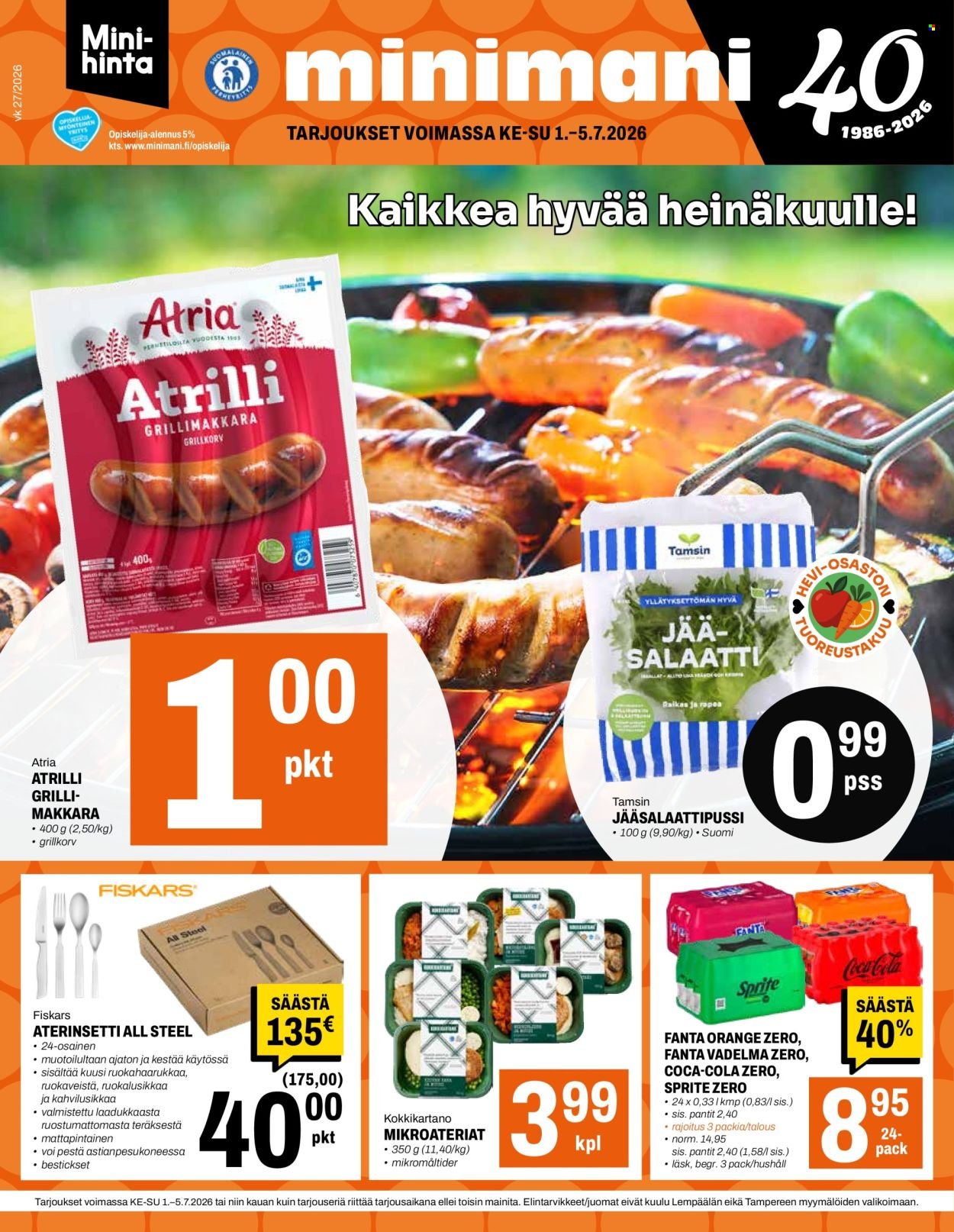 MINIMANI tarjoukset - Alkaen KE 1.7.2026
