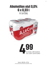 S-MARKET tarjoukset - Alkoholiton olut