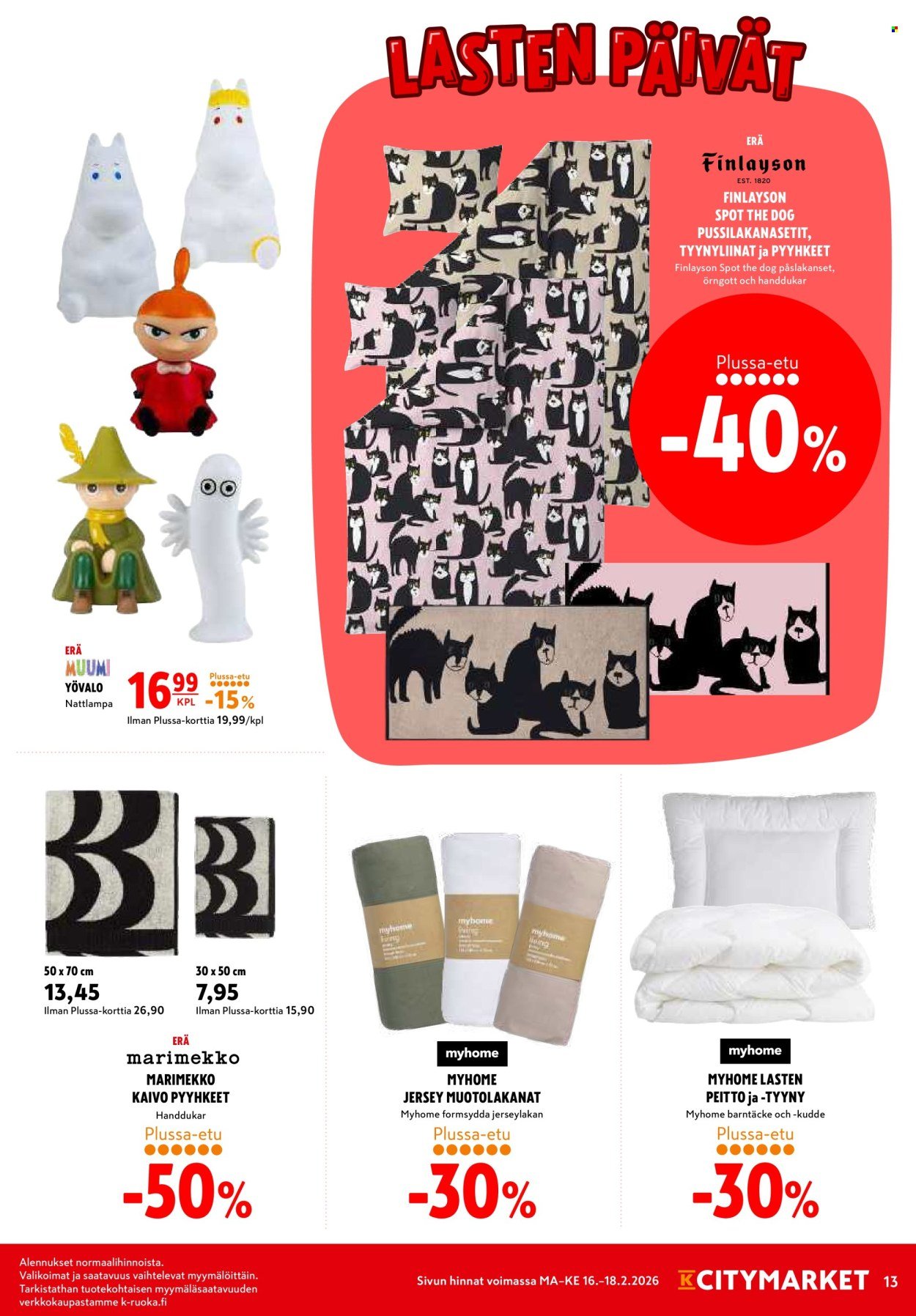 K-CITYMARKET tarjoukset - Alkaen MA 16.2.2026