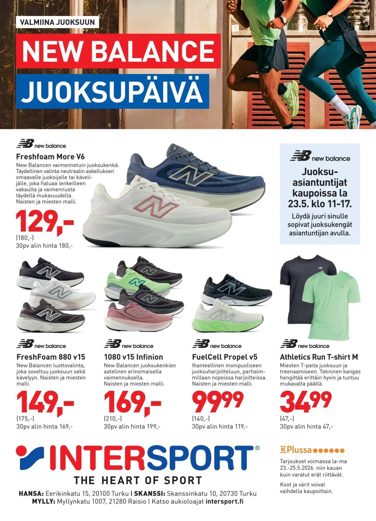 INTERSPORT tarjoukset - New Balance juoksupäivä