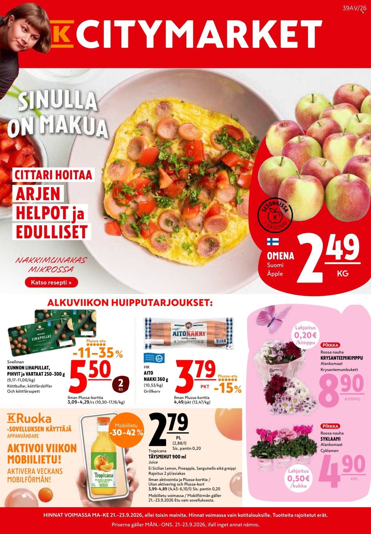 K-CITYMARKET tarjoukset - Alkaen MA 21.9.2026