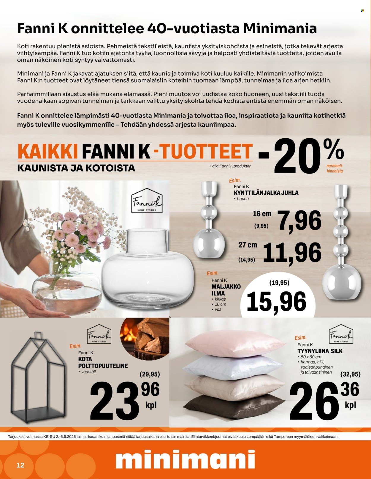 MINIMANI tarjoukset - Alkaen KE 2.9.2026
