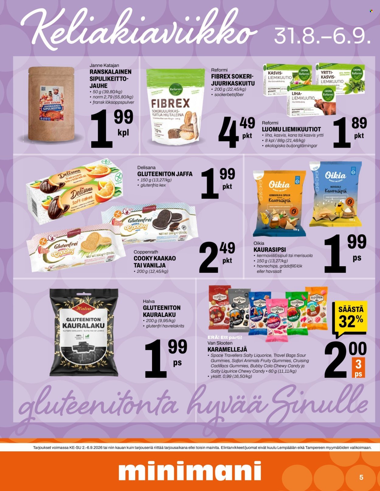 MINIMANI tarjoukset - Alkaen KE 2.9.2026