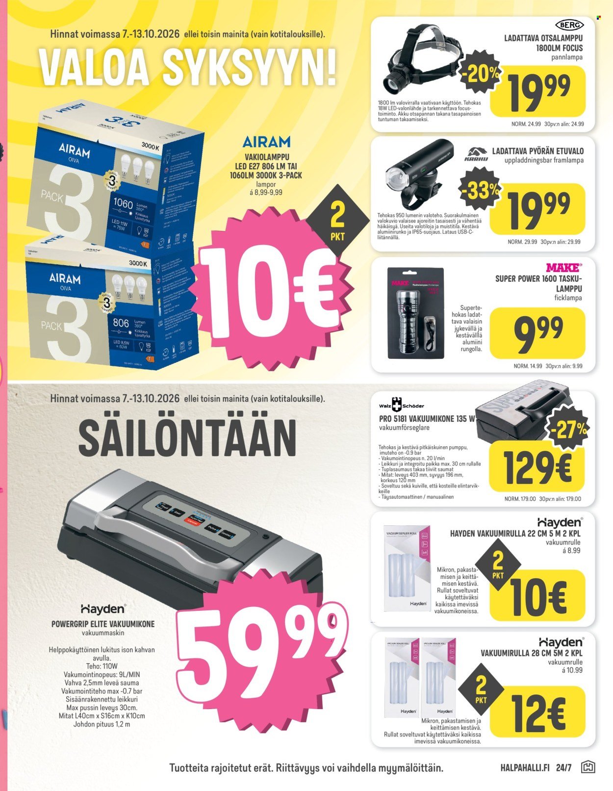 HALPAHALLI tarjoukset - Uusin tarjouslehtemme