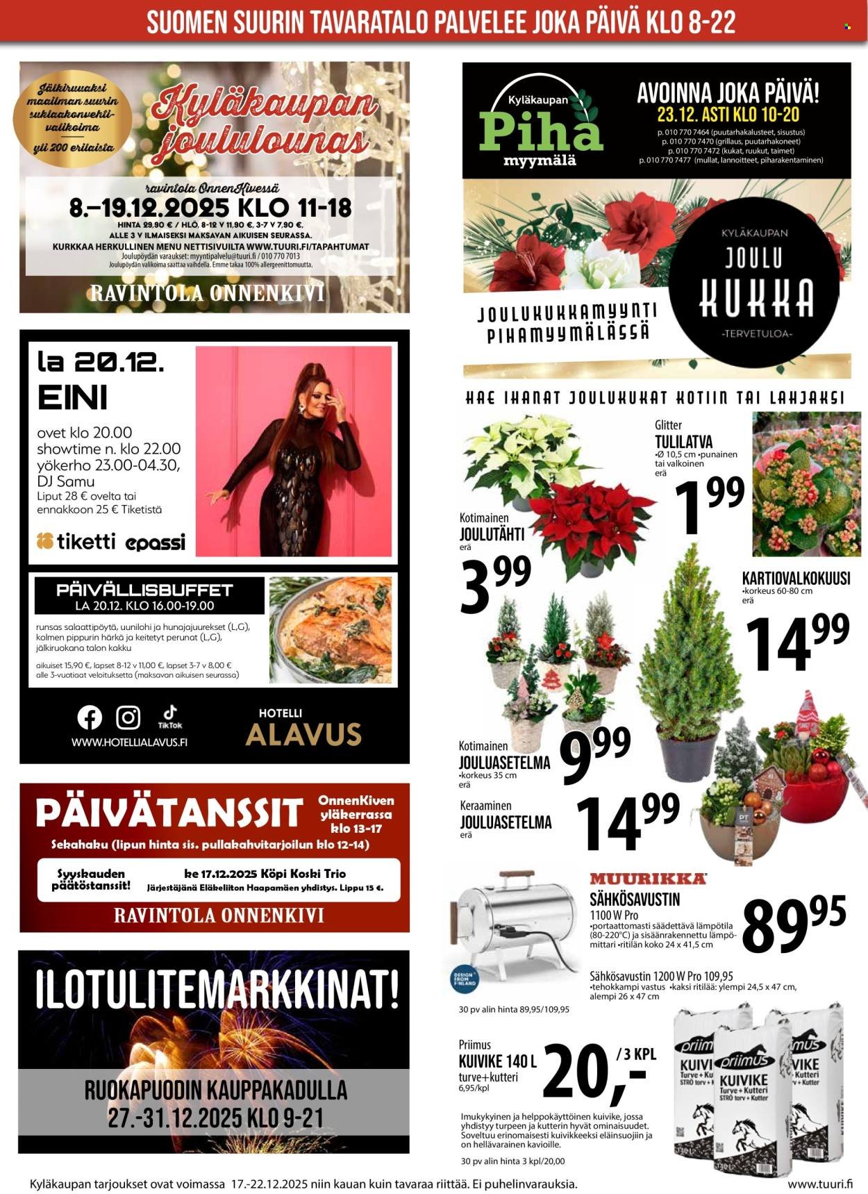 TUURI tarjoukset - Alkaen KE 17.12.2025