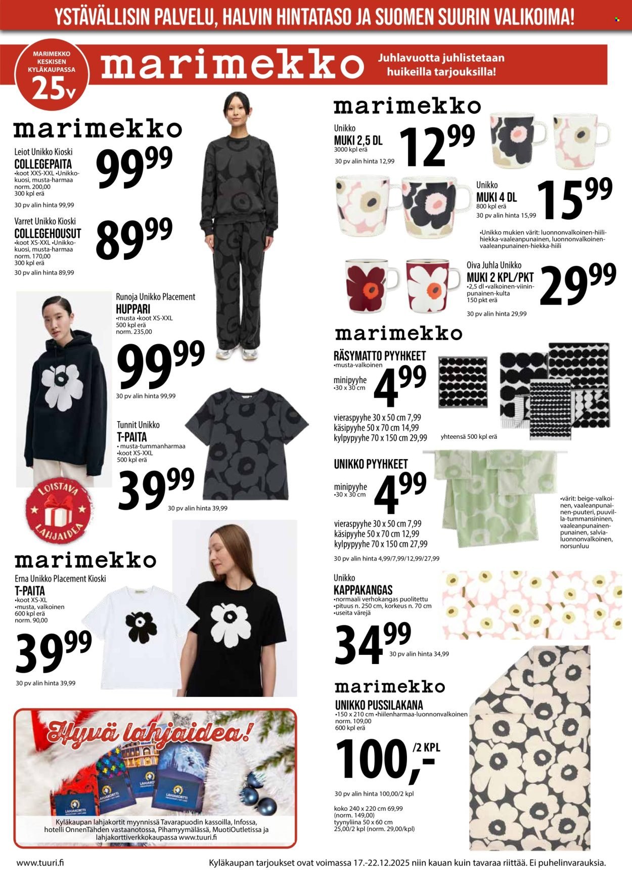TUURI tarjoukset - Alkaen KE 17.12.2025