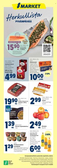 S-MARKET tarjoukset - Ilmoitus (2025-10-29 - 2025-11-02)