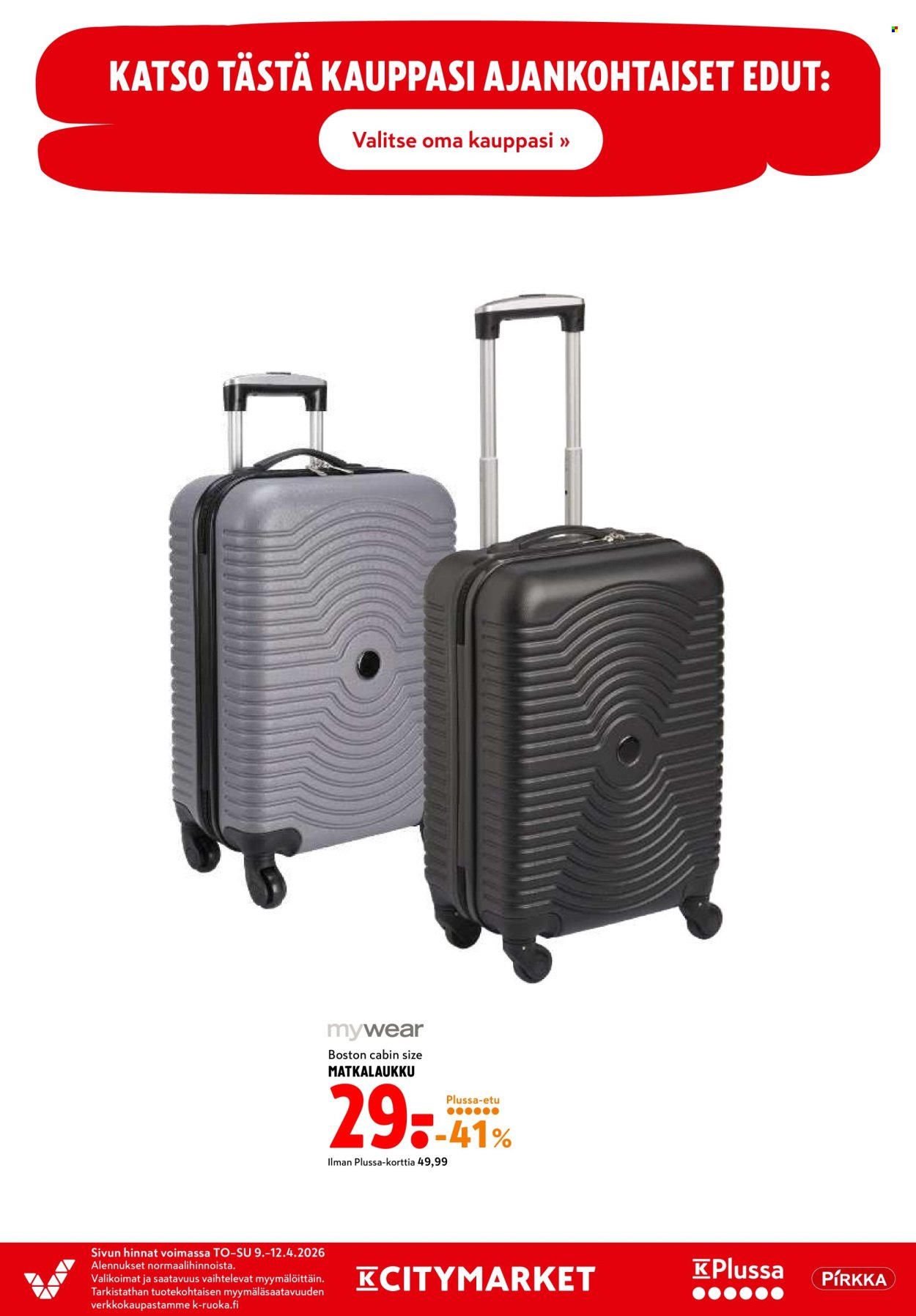 K-CITYMARKET tarjoukset - Alkaen TO 9.4.2026