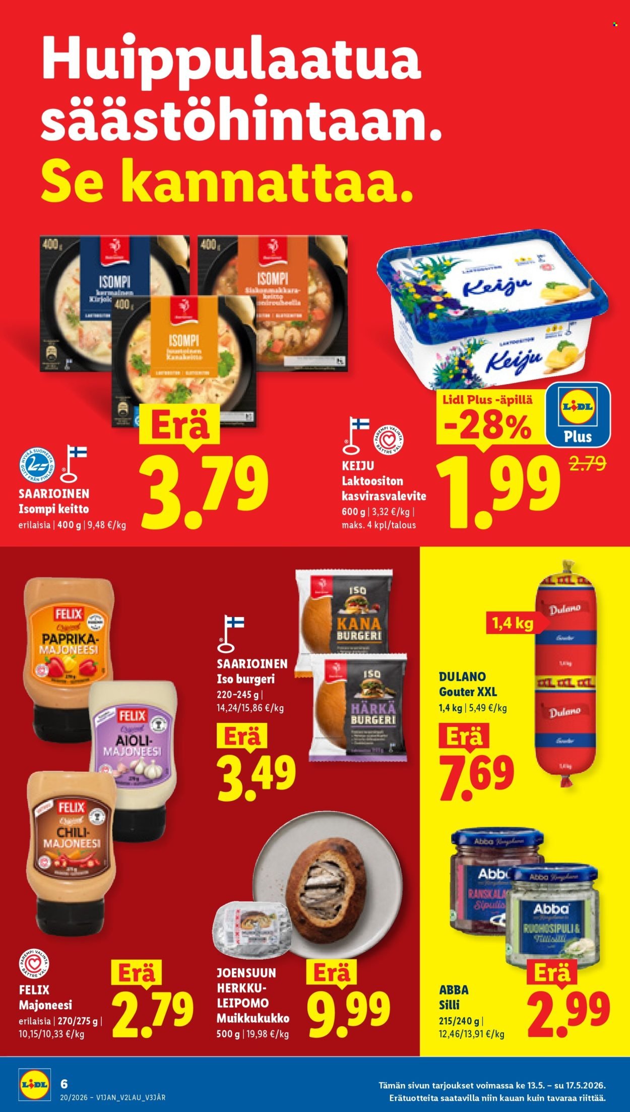 LIDL tarjoukset - Alkaen KE 13.5.2026