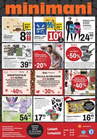 MINIMANI tarjoukset - Alkaen KE 17.12.2025