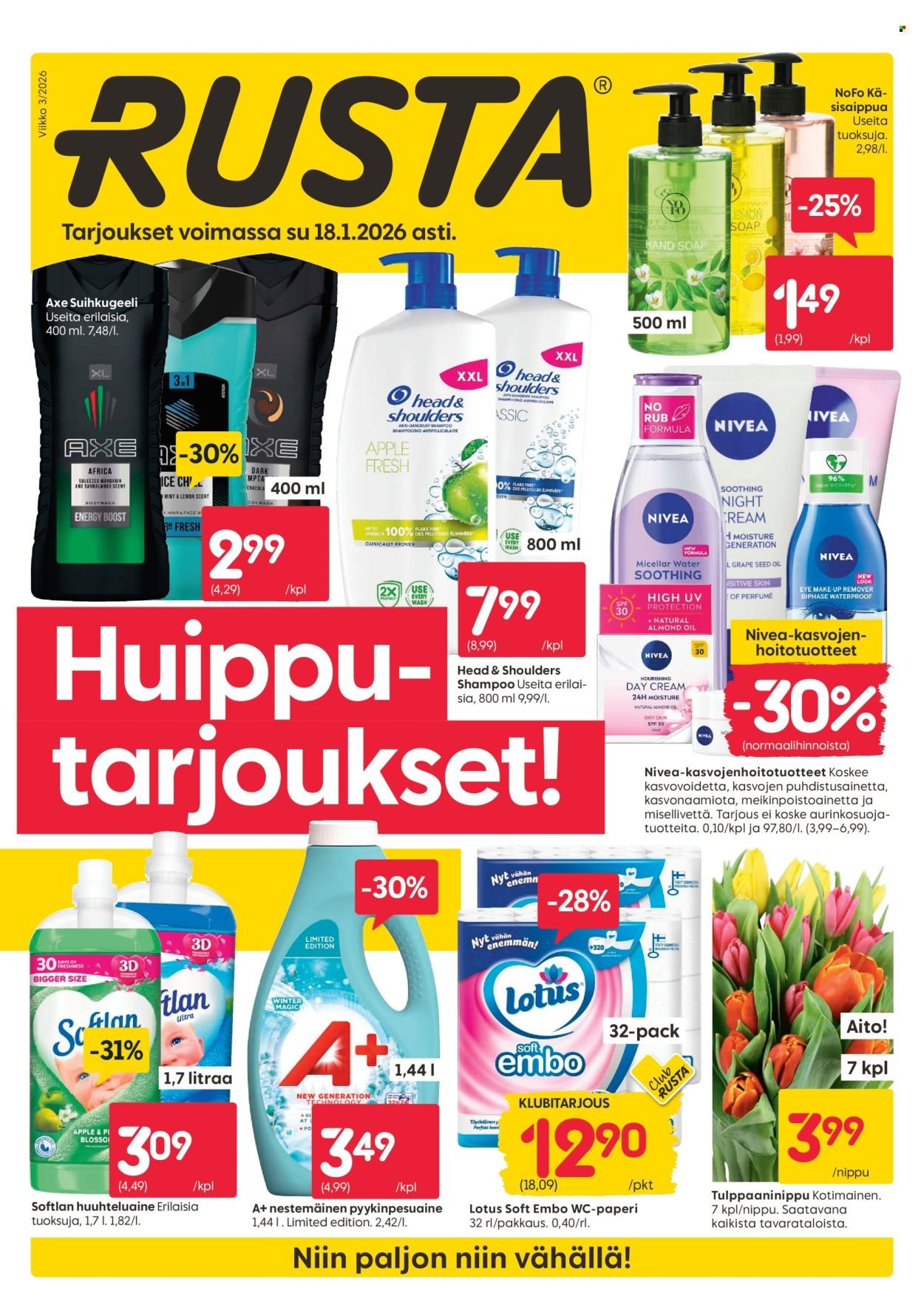 RUSTA tarjoukset - Alkaen MA 12.1.2026