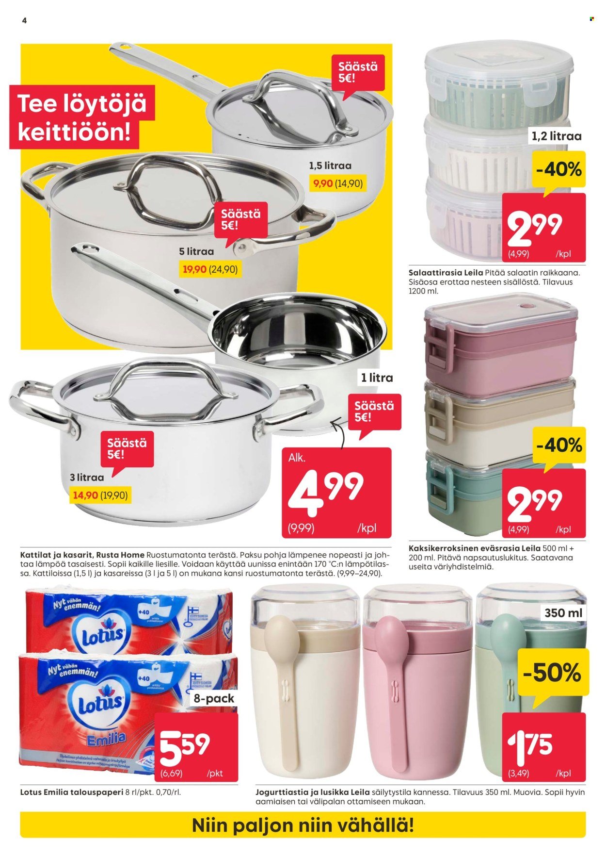 RUSTA tarjoukset - Alkaen MA 12.1.2026