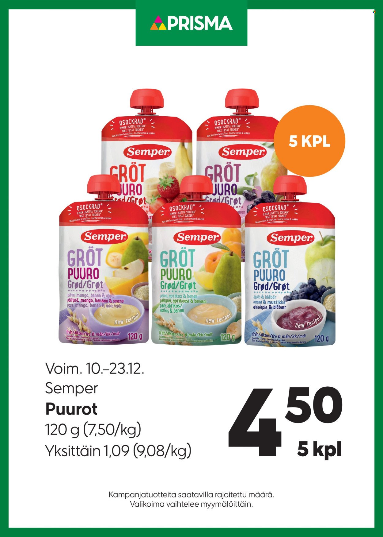 PRISMA tarjoukset - Alkaen KE 10.12.2025