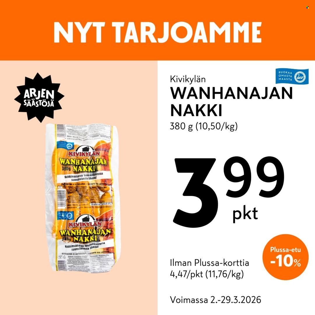 K-MARKET tarjoukset - Alkaen MA 2.3.2026