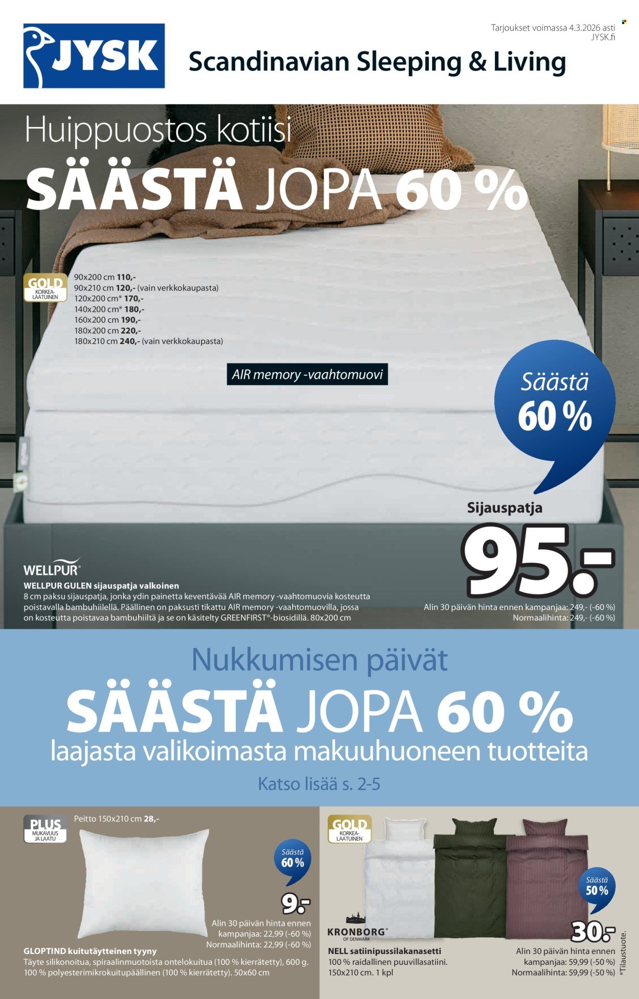 JYSK tarjoukset - Viikon tarjoukset