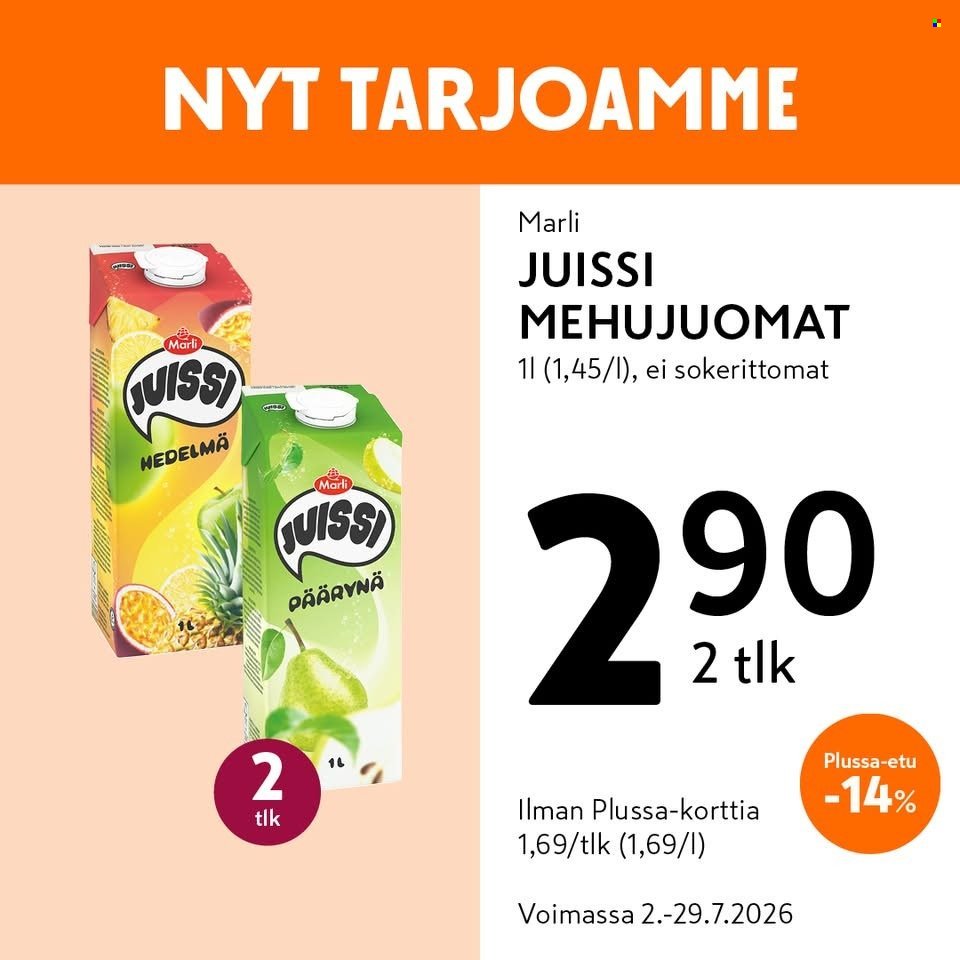 K-MARKET tarjoukset - Alkaen TO 2.7.2026