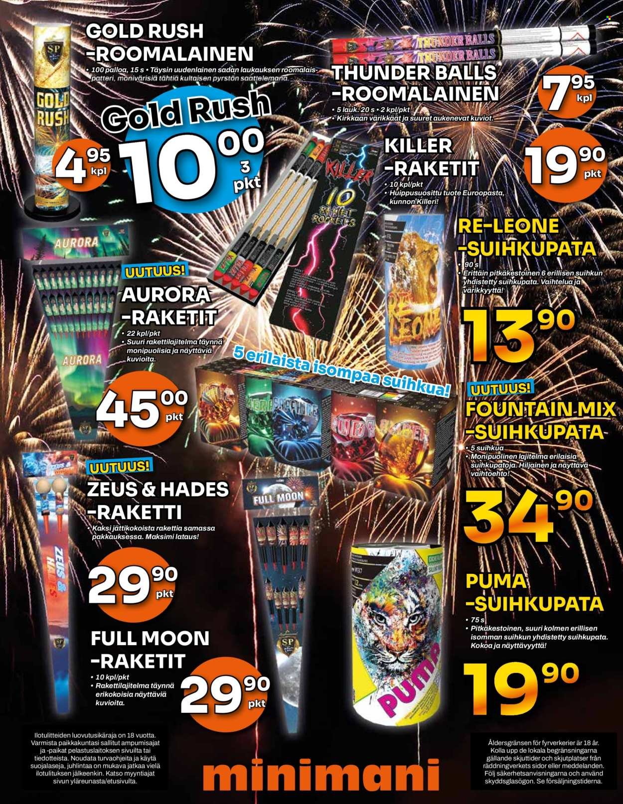 MINIMANI tarjoukset - Alkaen MA 29.12.2025
