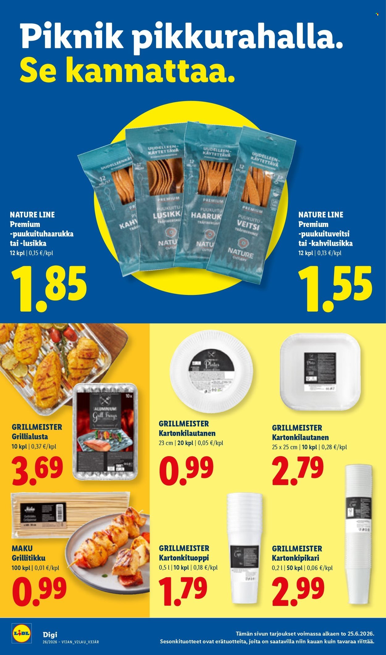 LIDL tarjoukset - Alkaen TO 25.6.2026