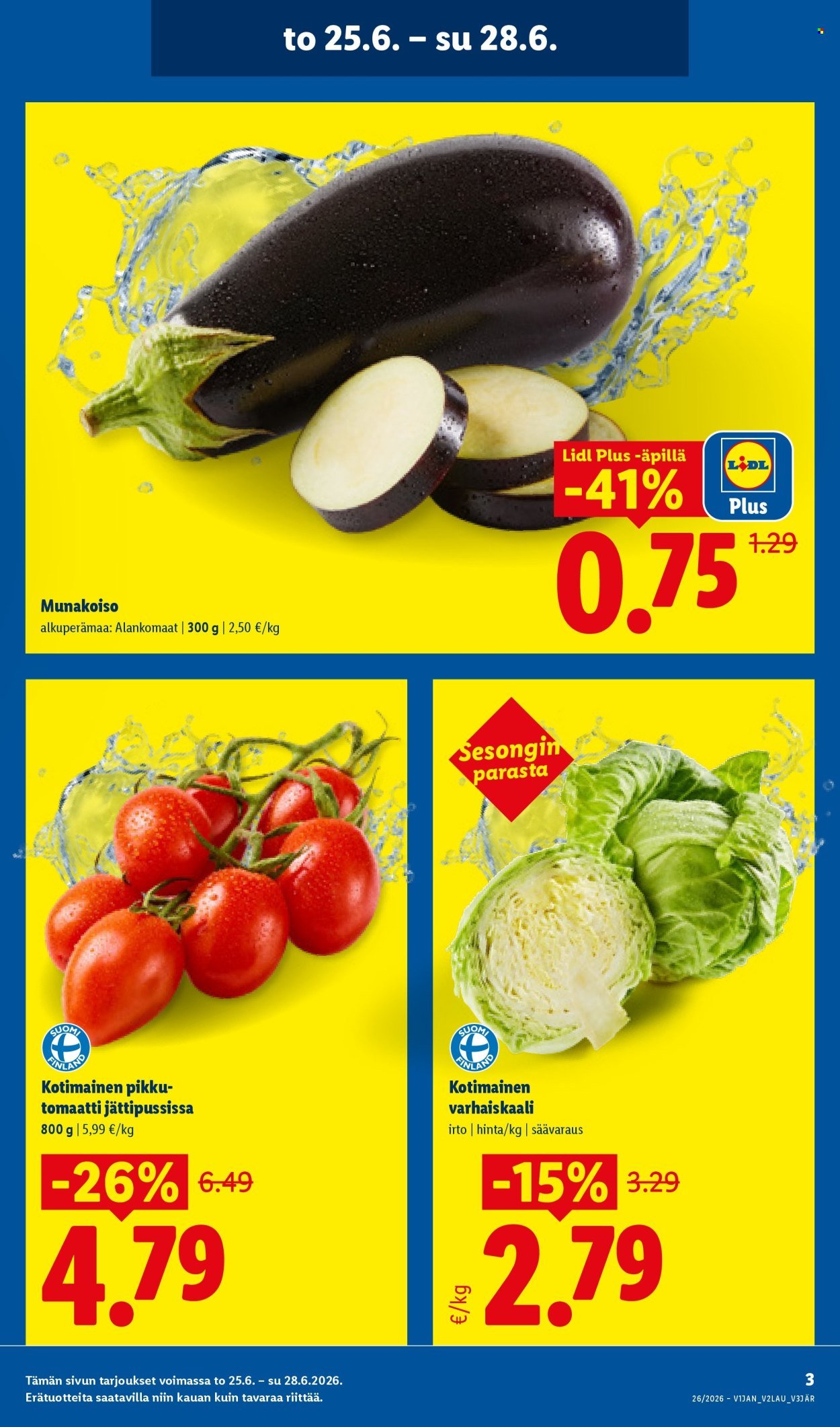 LIDL tarjoukset - Alkaen TO 25.6.2026