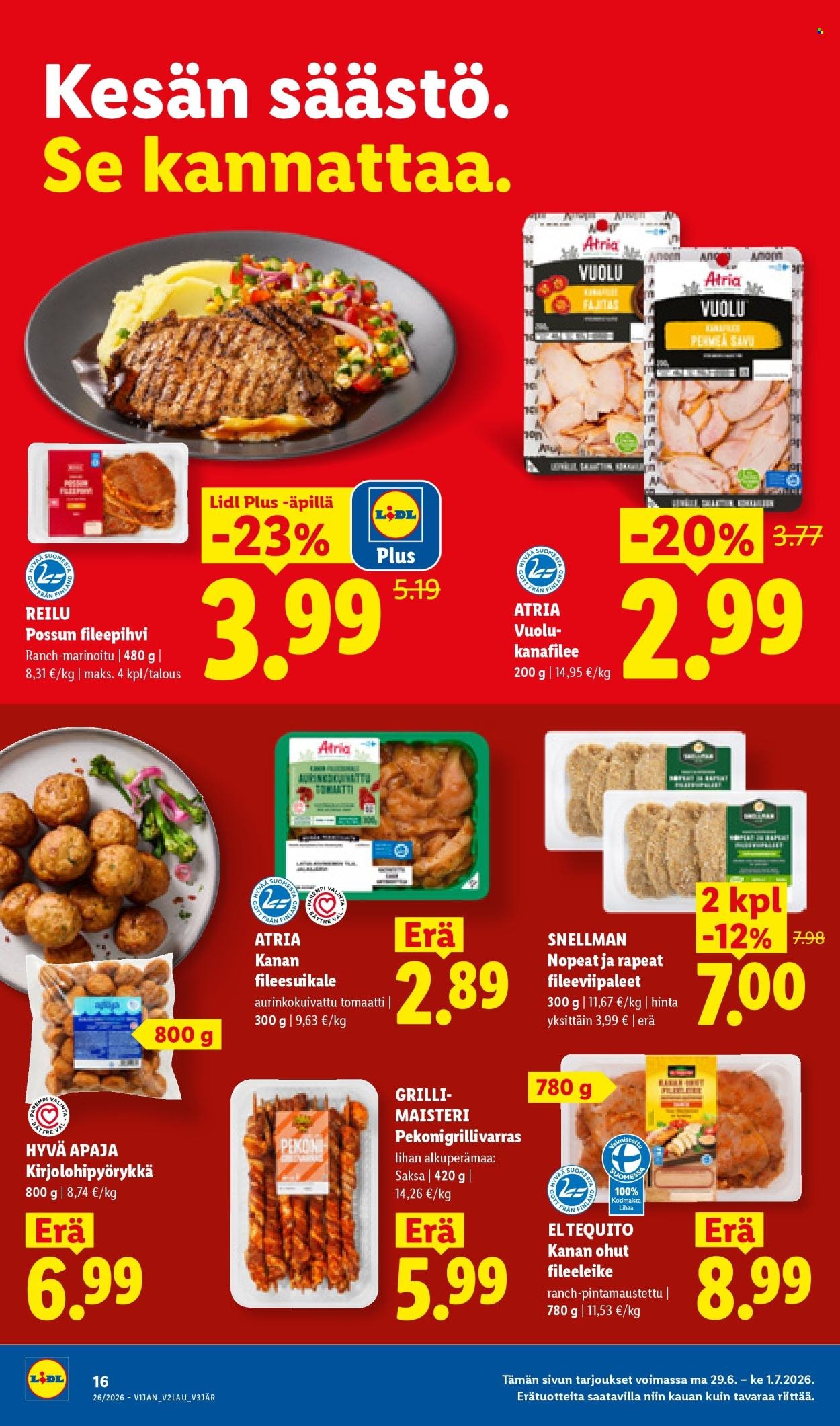LIDL tarjoukset - Alkaen TO 25.6.2026