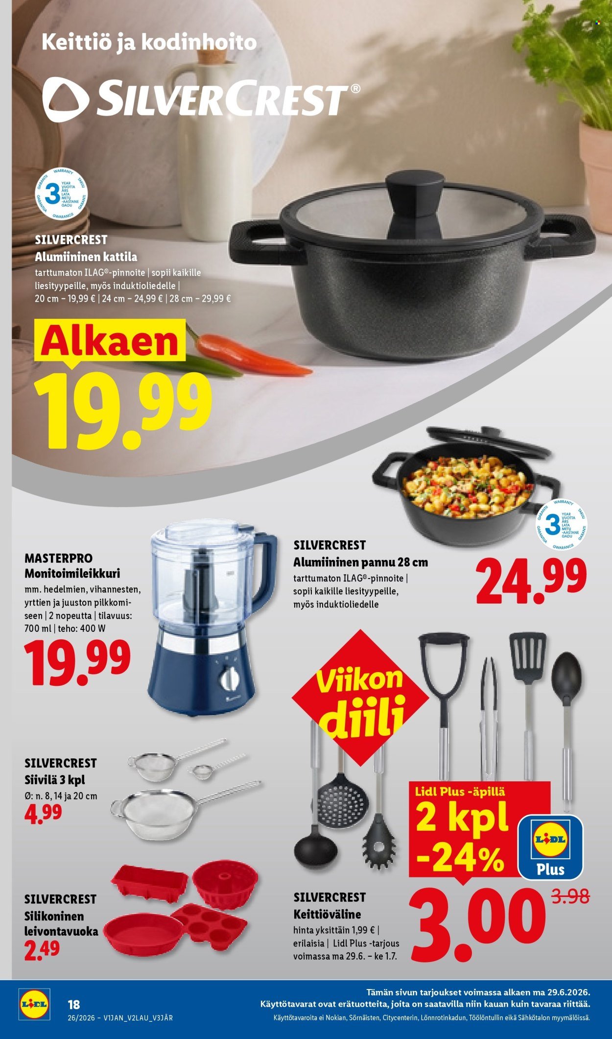 LIDL tarjoukset - Alkaen TO 25.6.2026