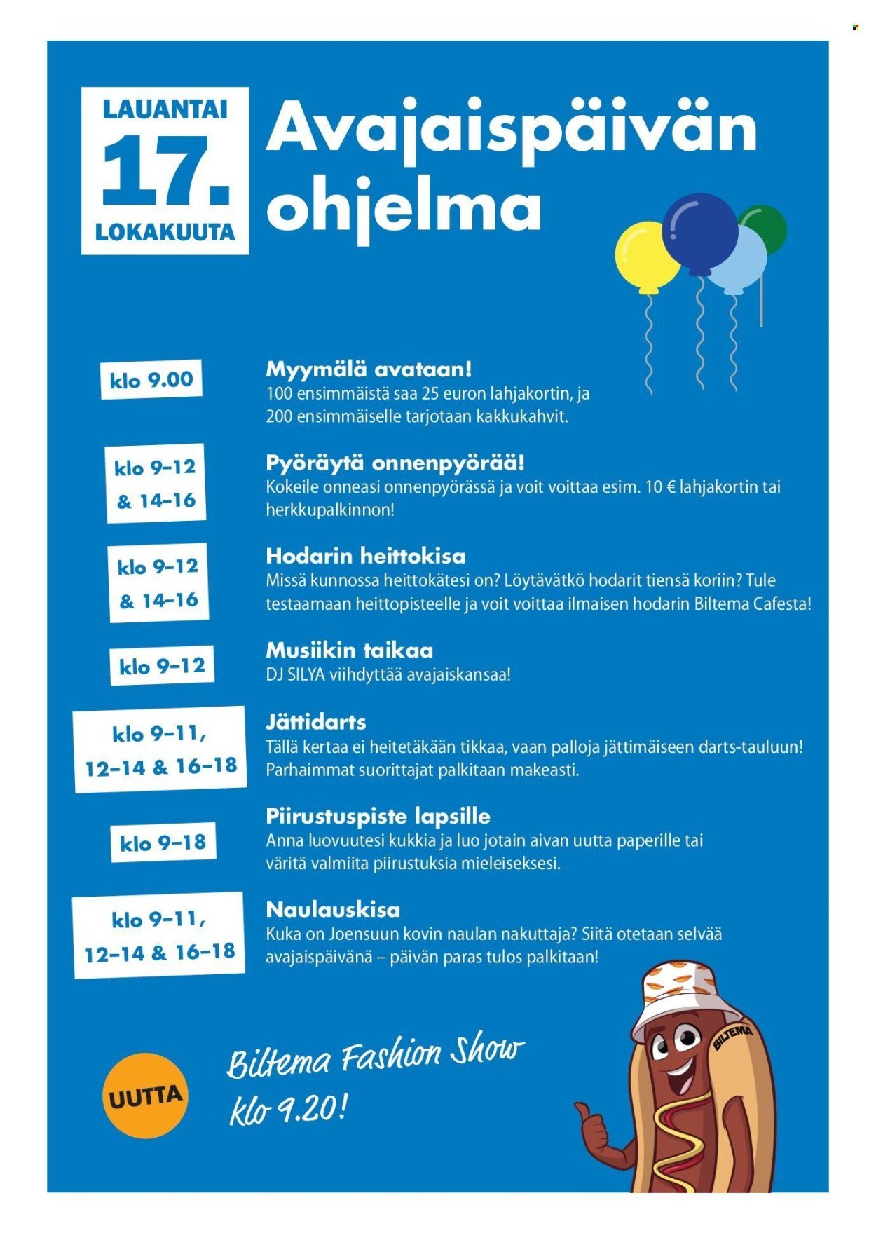 BILTEMA tarjoukset - Alkaen LA 17.10.2026