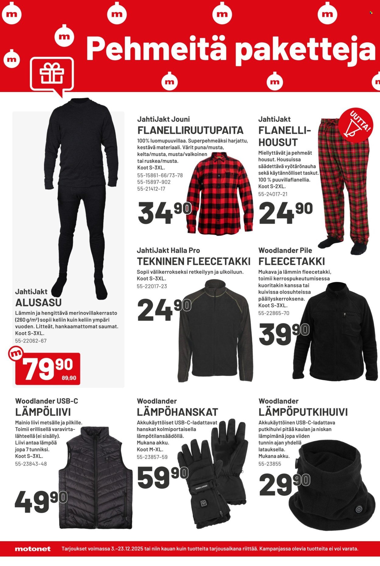 MOTONET tarjoukset - Lahjoja tekemiseen?