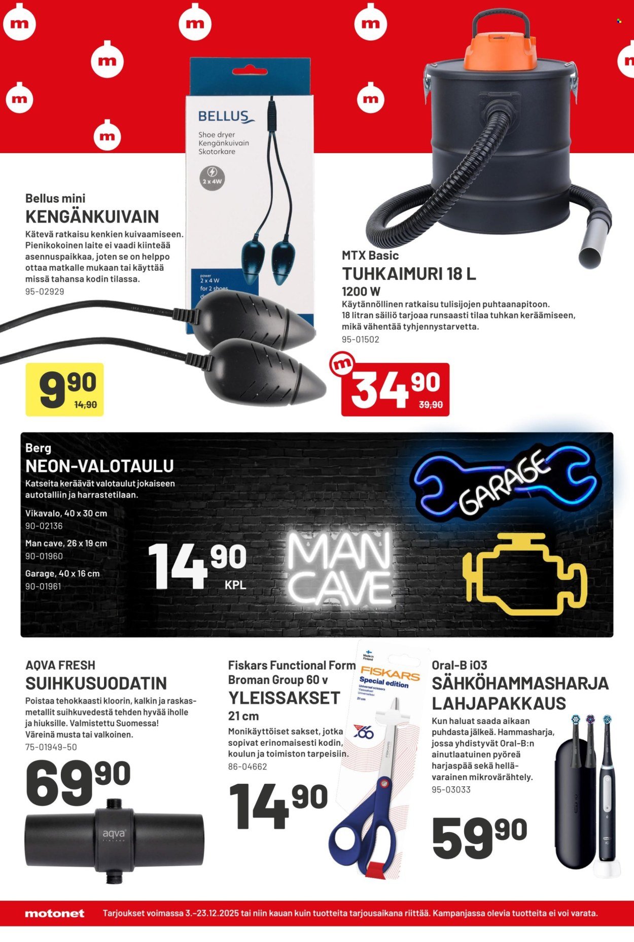 MOTONET tarjoukset - Lahjoja tekemiseen?