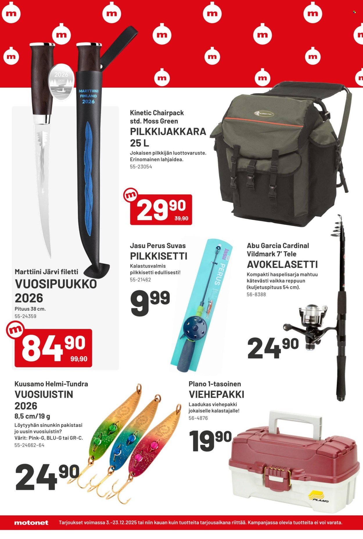 MOTONET tarjoukset - Lahjoja tekemiseen?