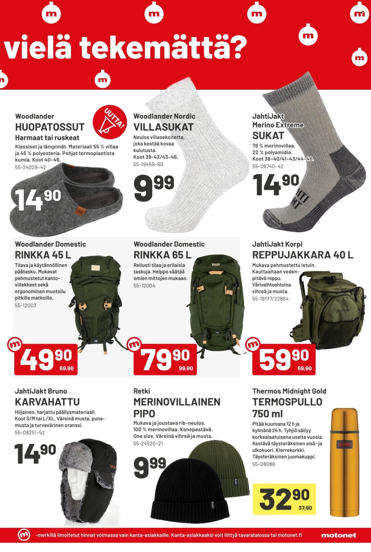 MOTONET tarjoukset - Lahjoja tekemiseen?
