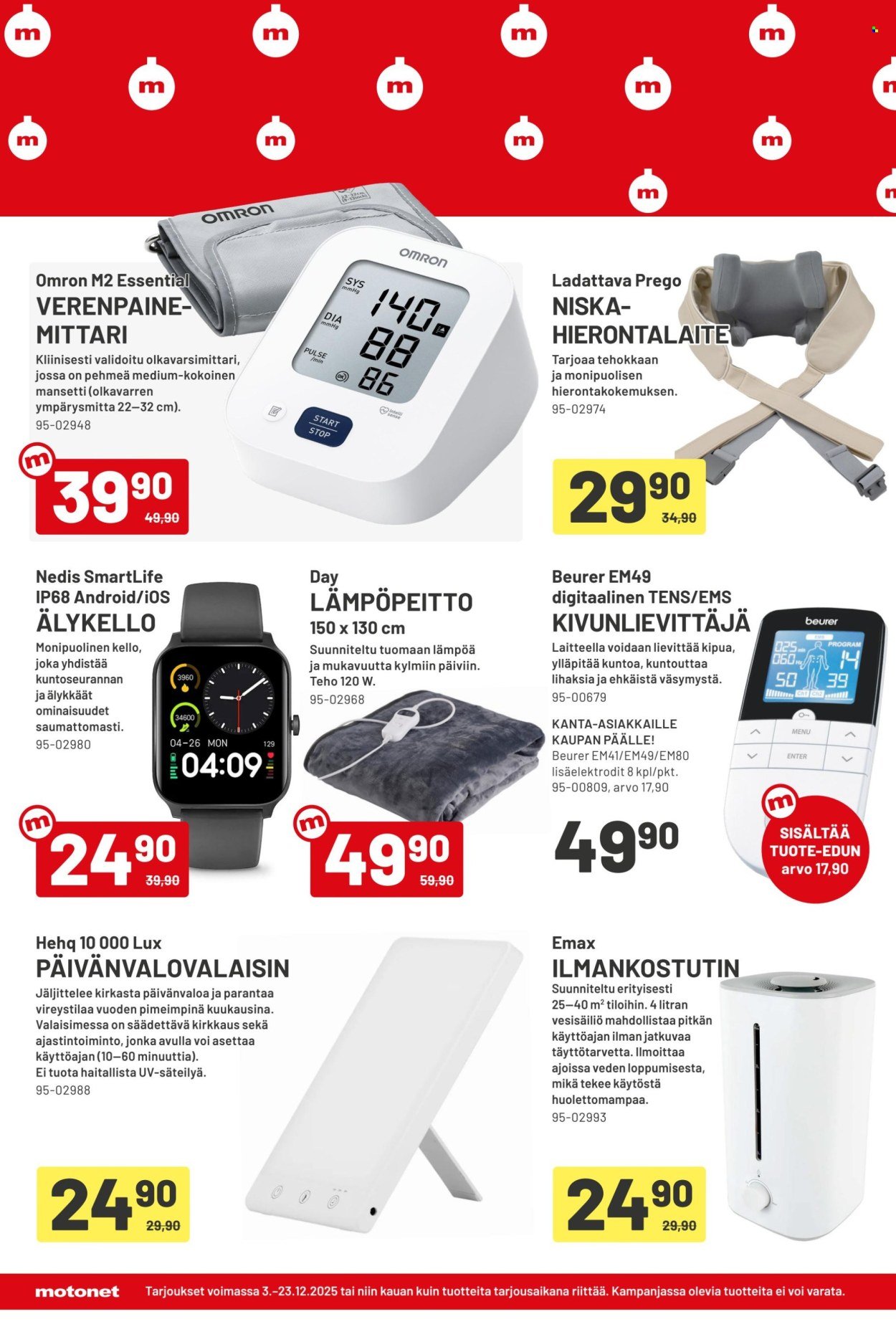 MOTONET tarjoukset - Lahjoja tekemiseen?