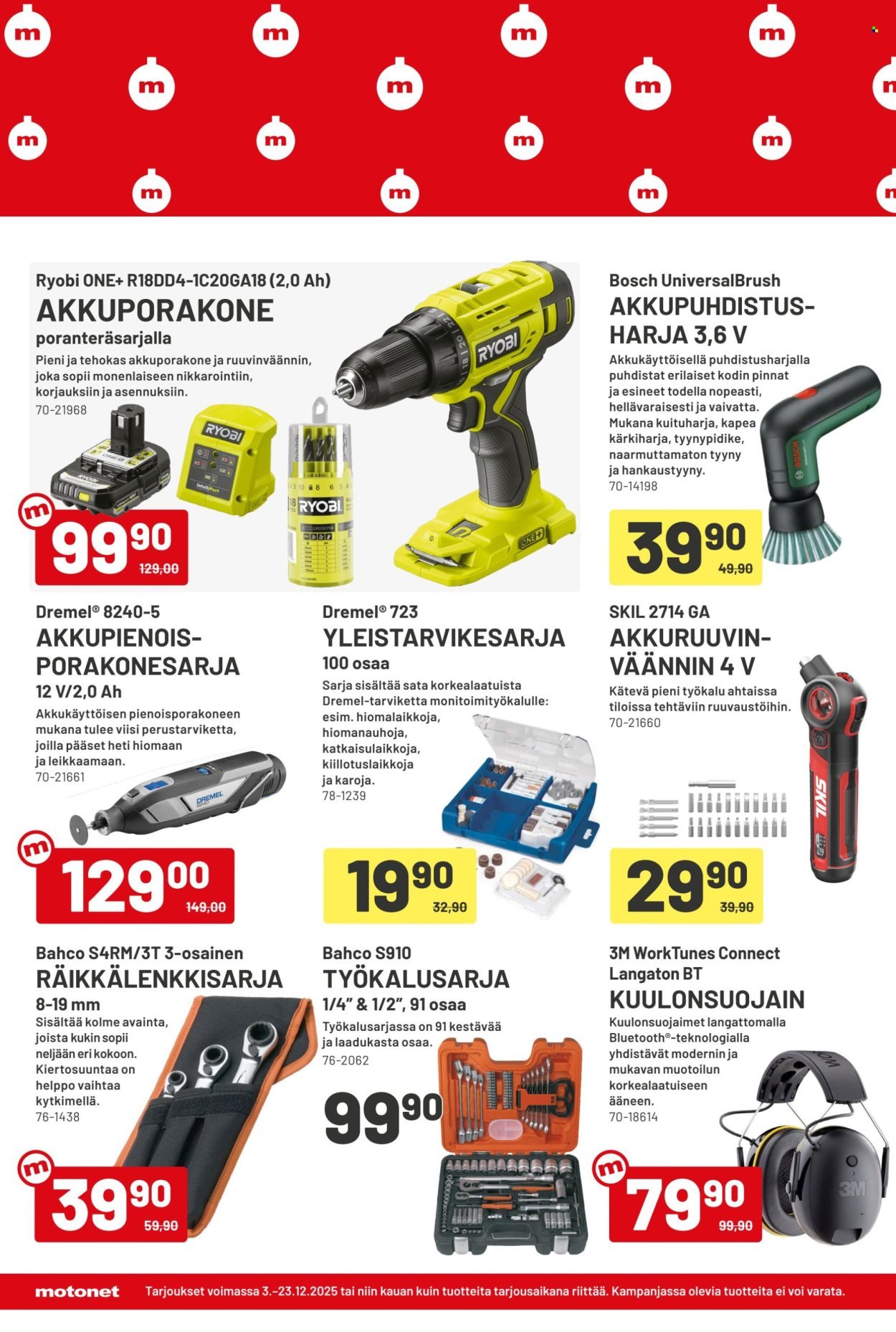 MOTONET tarjoukset - Lahjoja tekemiseen?