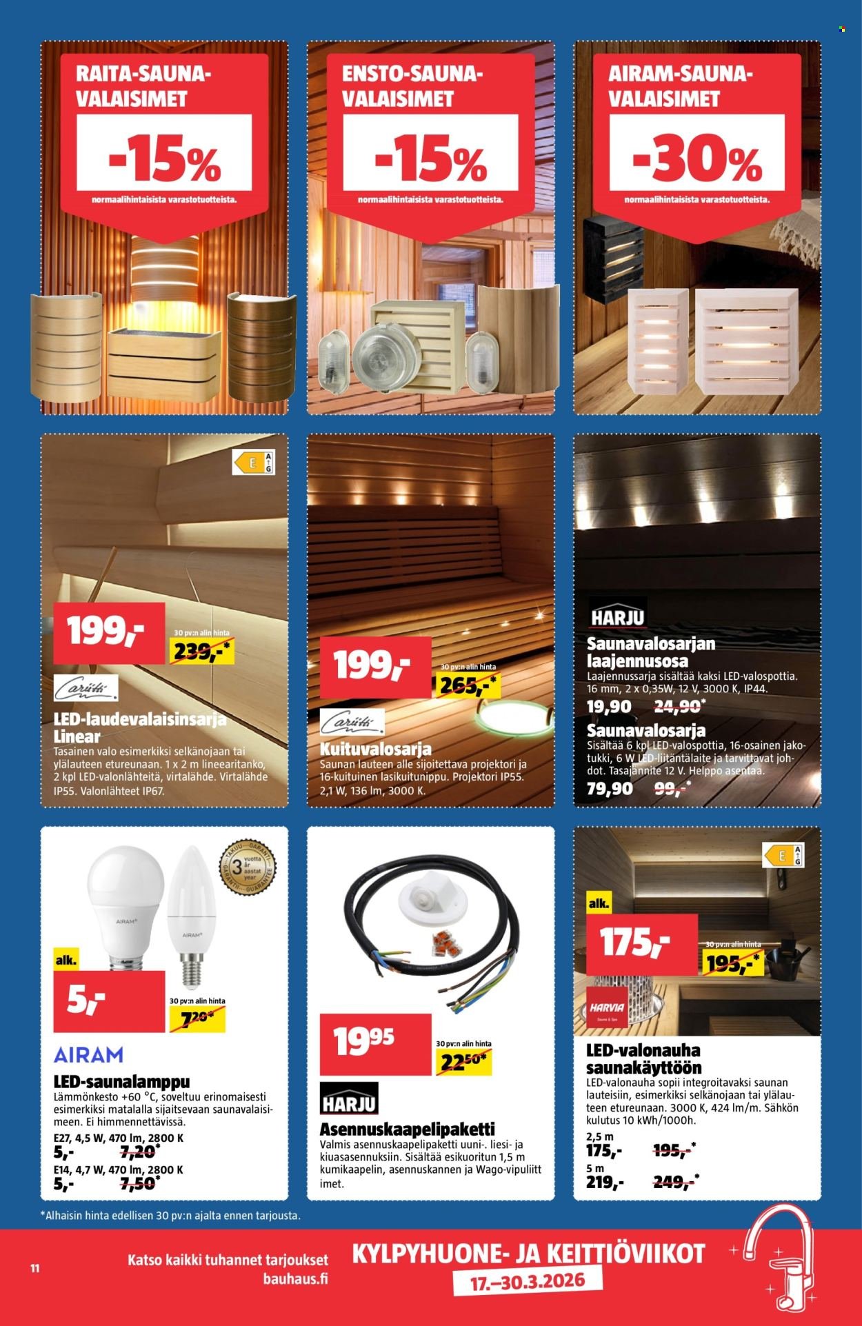 BAUHAUS tarjoukset - Alkaen TI 17.3.2026