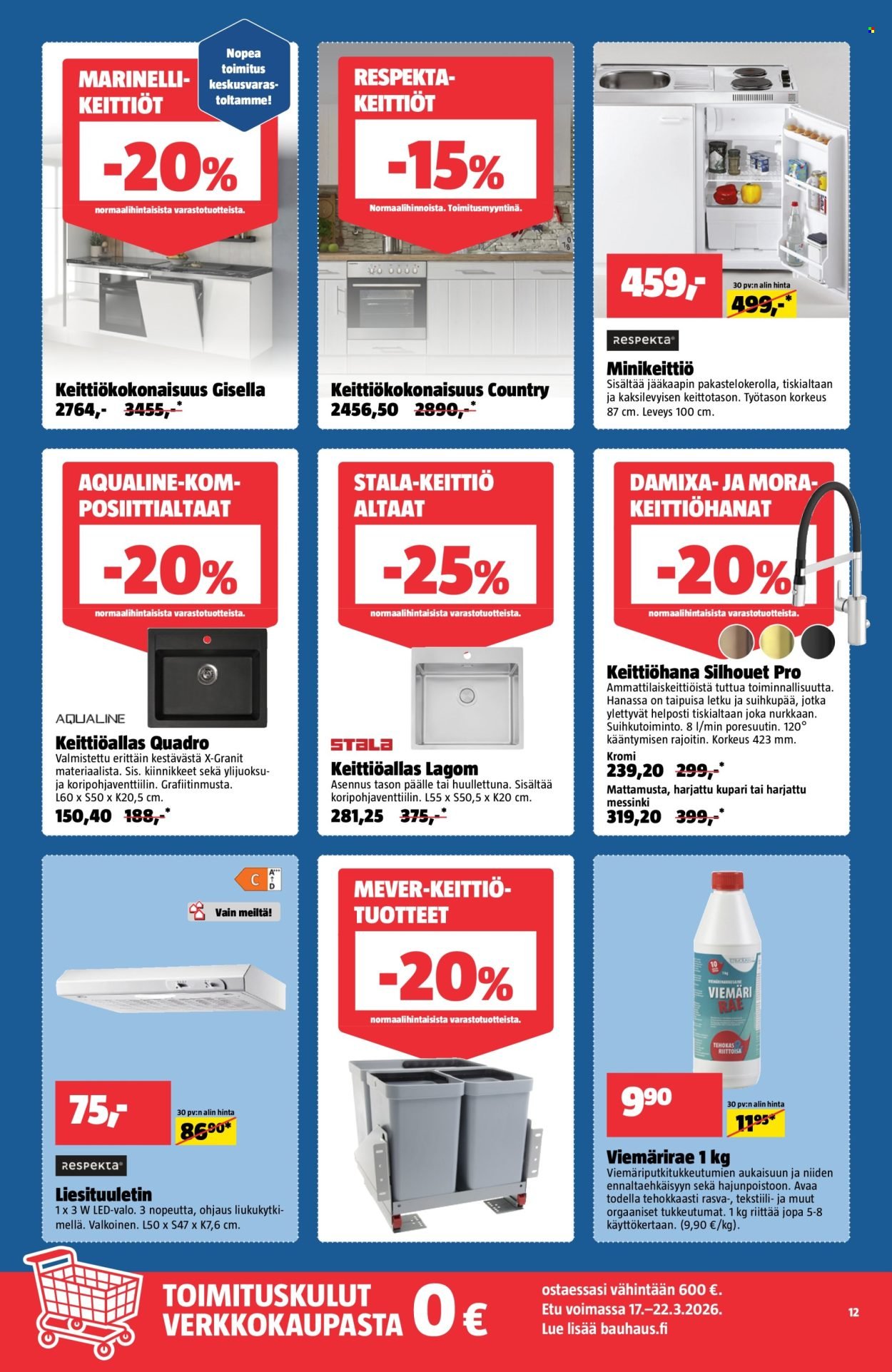 BAUHAUS tarjoukset - Alkaen TI 17.3.2026