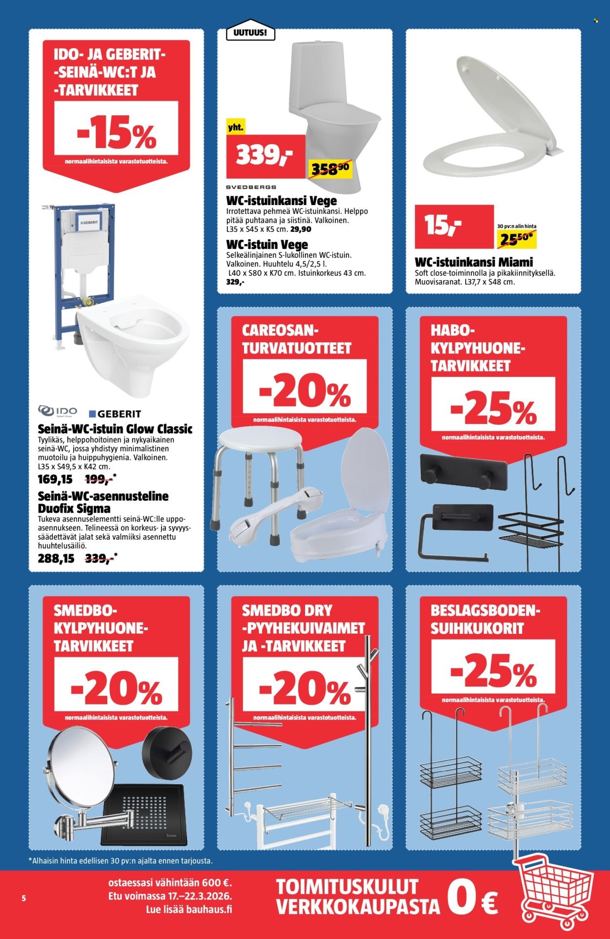 BAUHAUS tarjoukset - Alkaen TI 17.3.2026