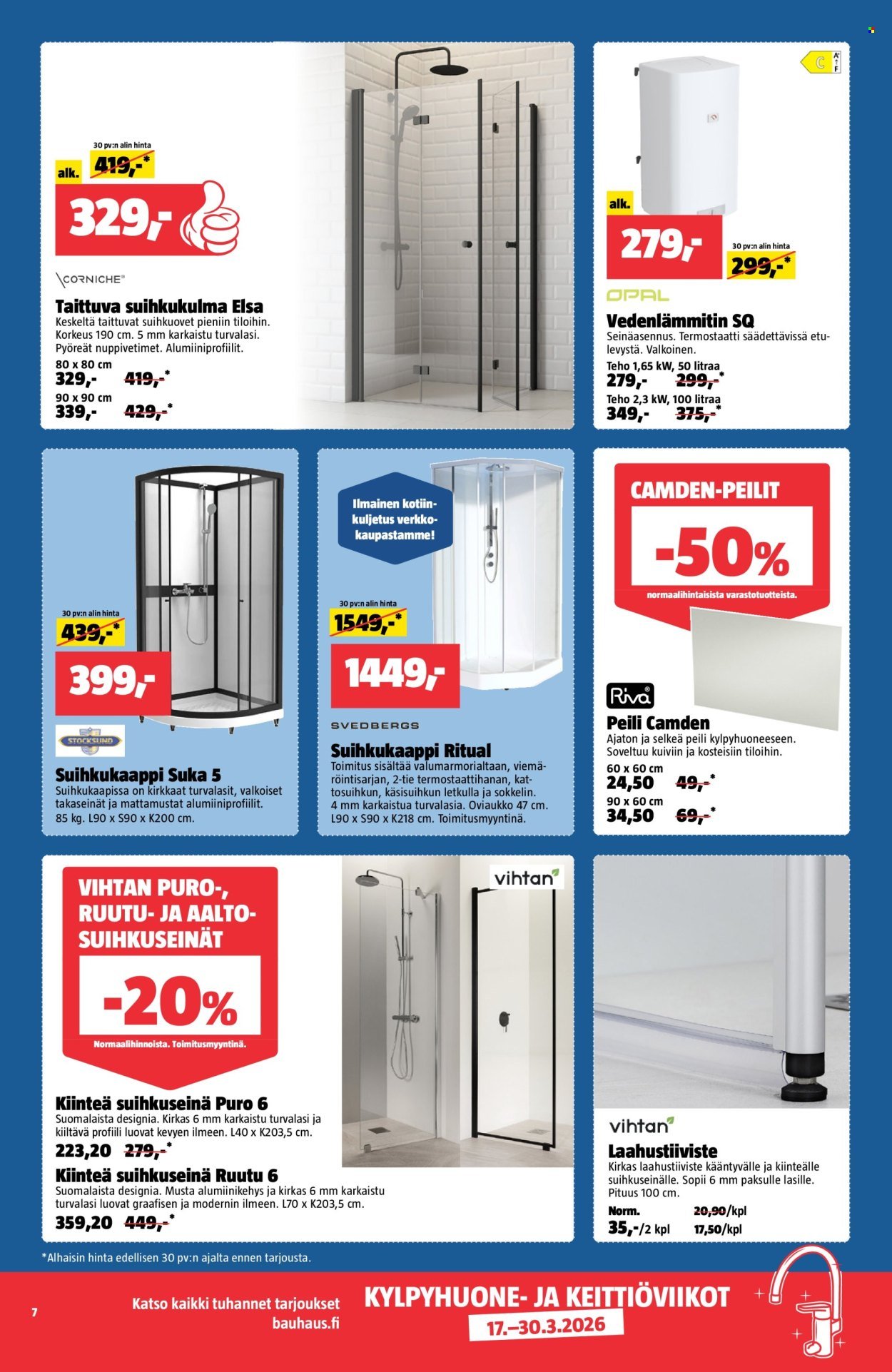BAUHAUS tarjoukset - Alkaen TI 17.3.2026