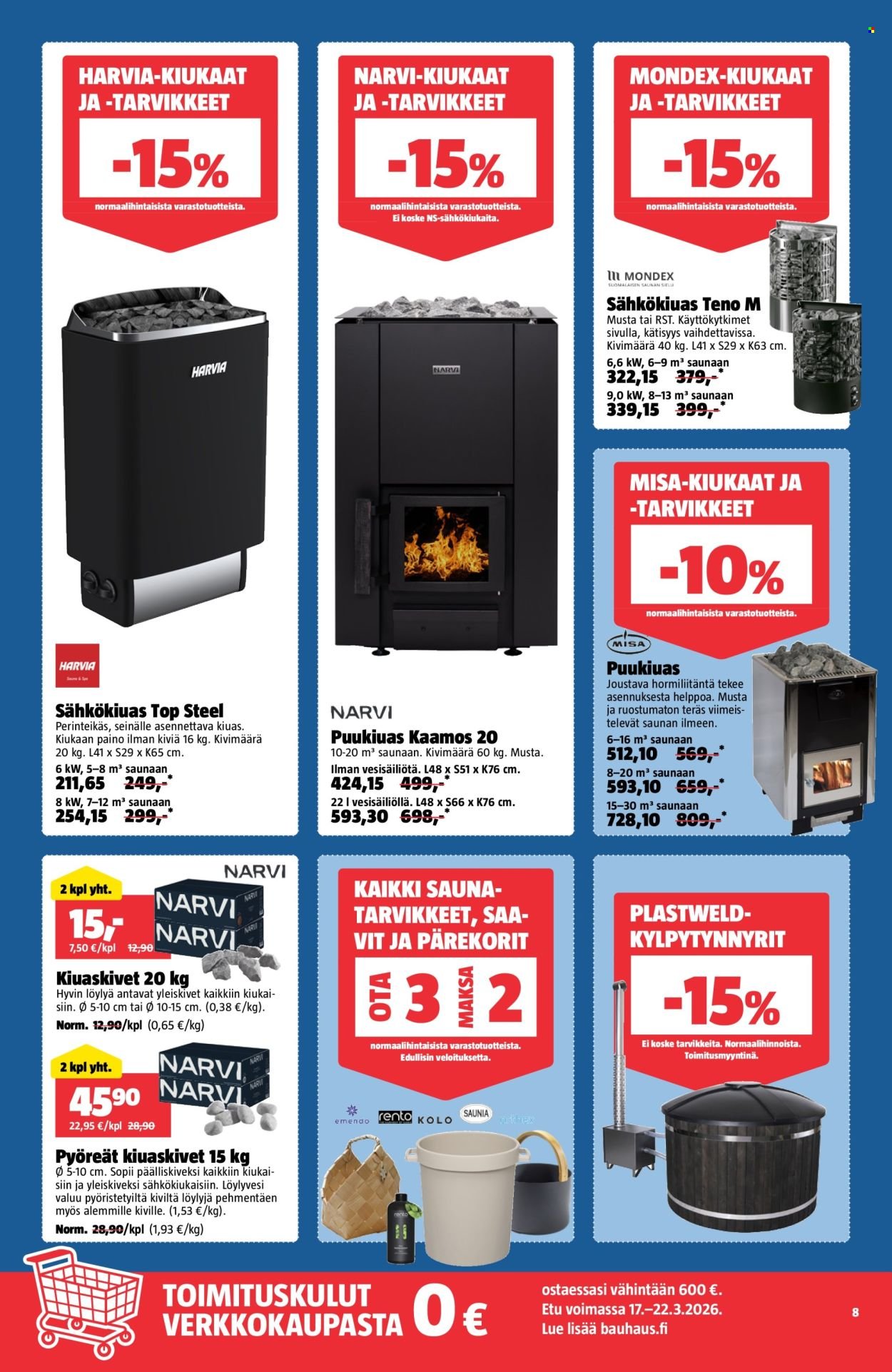 BAUHAUS tarjoukset - Alkaen TI 17.3.2026