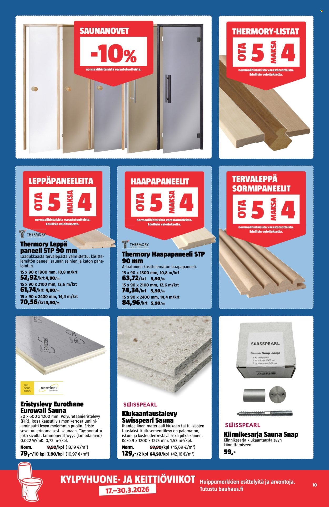 BAUHAUS tarjoukset - Alkaen TI 17.3.2026