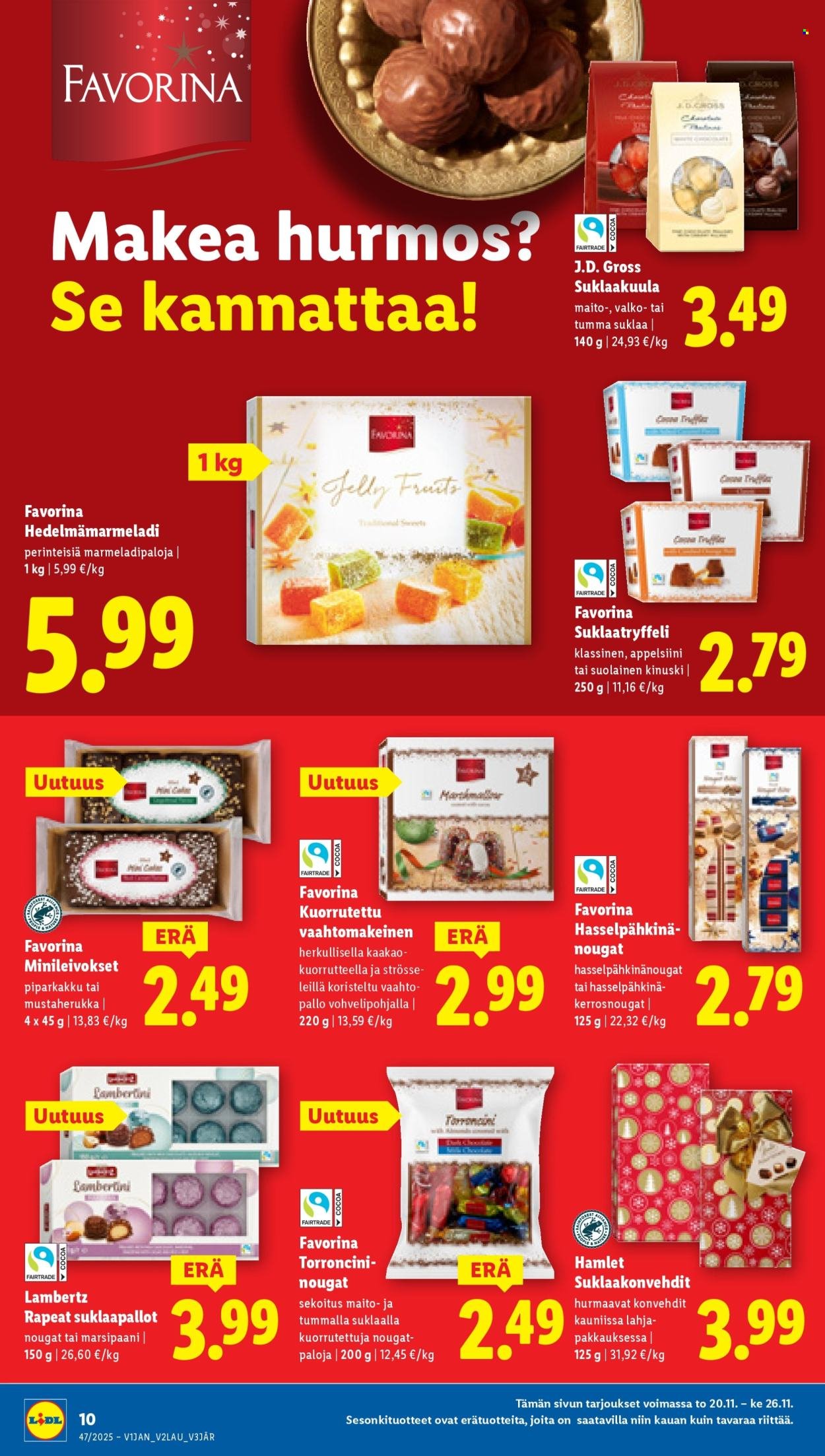 LIDL tarjoukset - Alkaen TO 20.11.2025 (2025-11-20 - 2025-11-26)