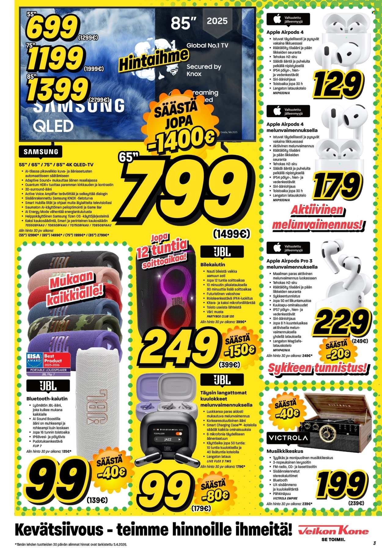 VEIKON KONE tarjoukset - Alkaen TI 7.4.2026