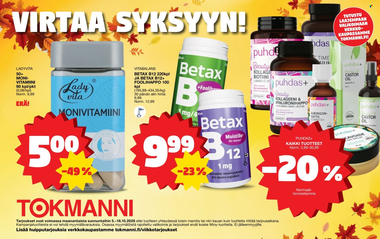 TOKMANNI tarjoukset - Erikoisliite