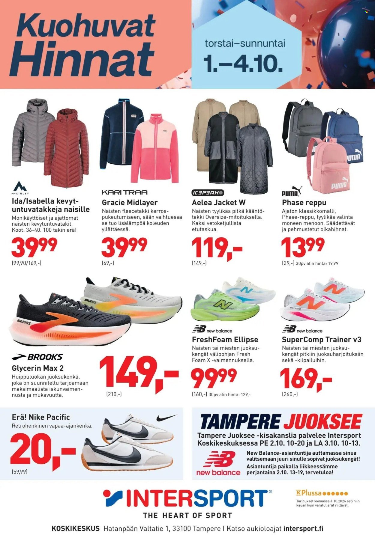 INTERSPORT tarjoukset - Kuohuvat Hinnat
