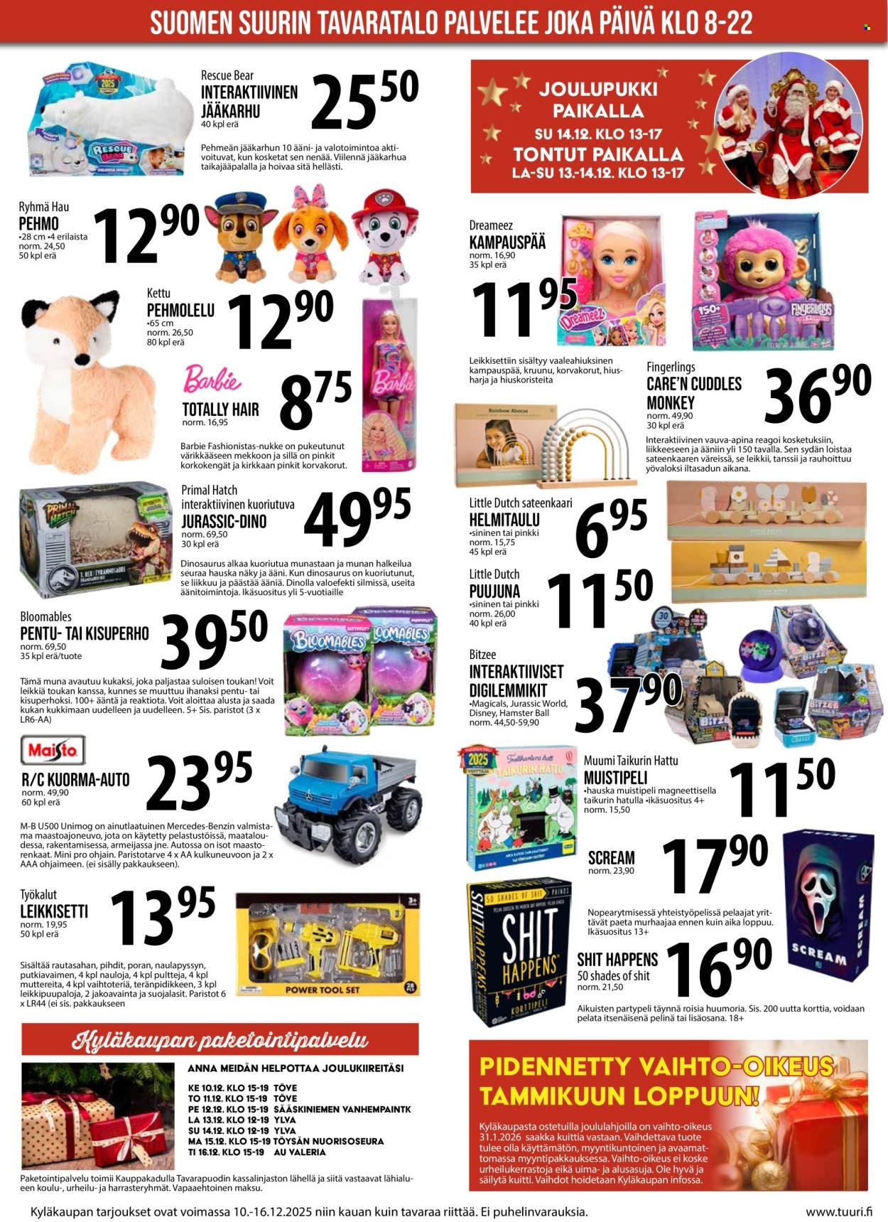 TUURI tarjoukset - Alkaen KE 10.12.2025