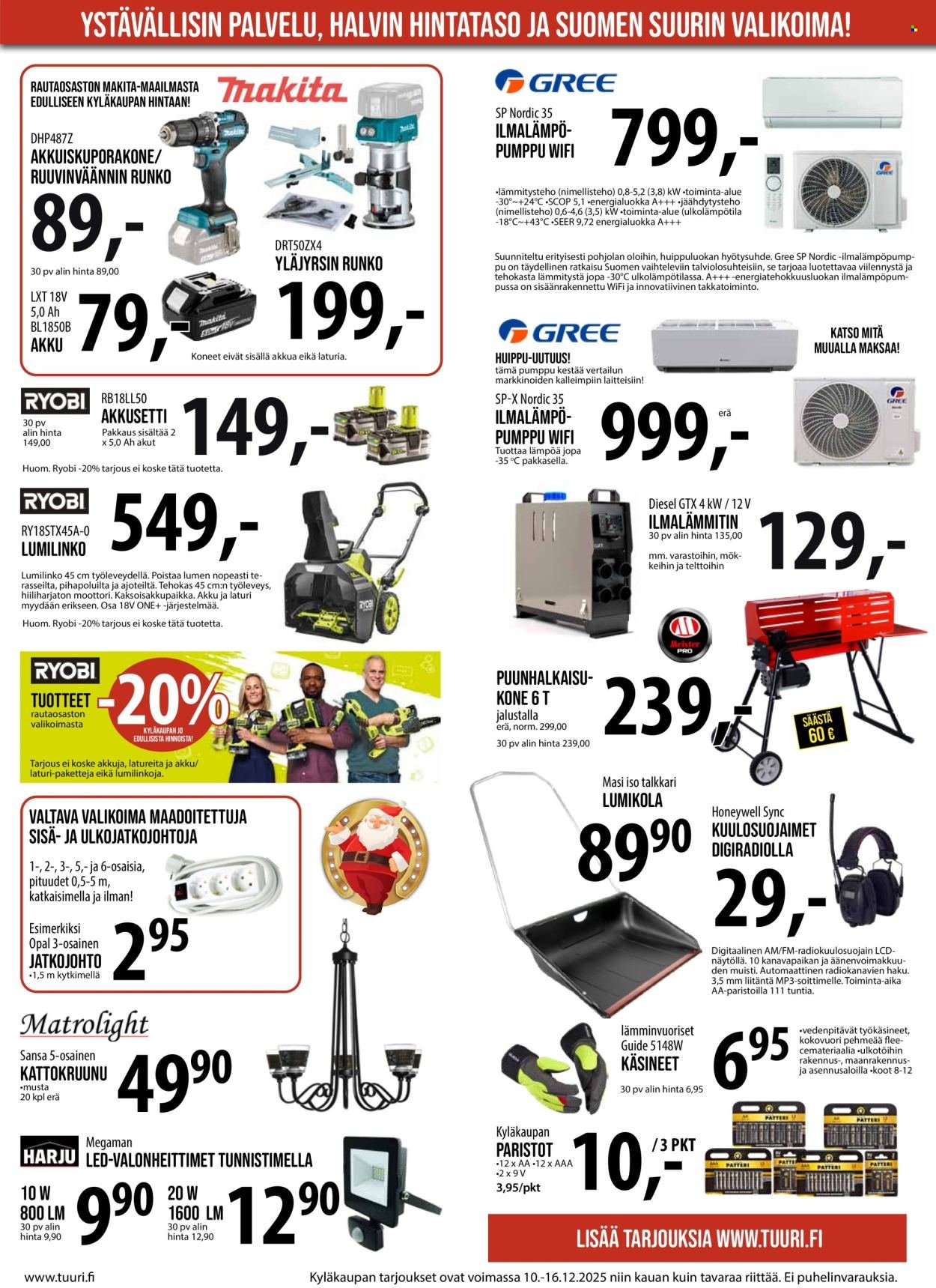 TUURI tarjoukset - Alkaen KE 10.12.2025