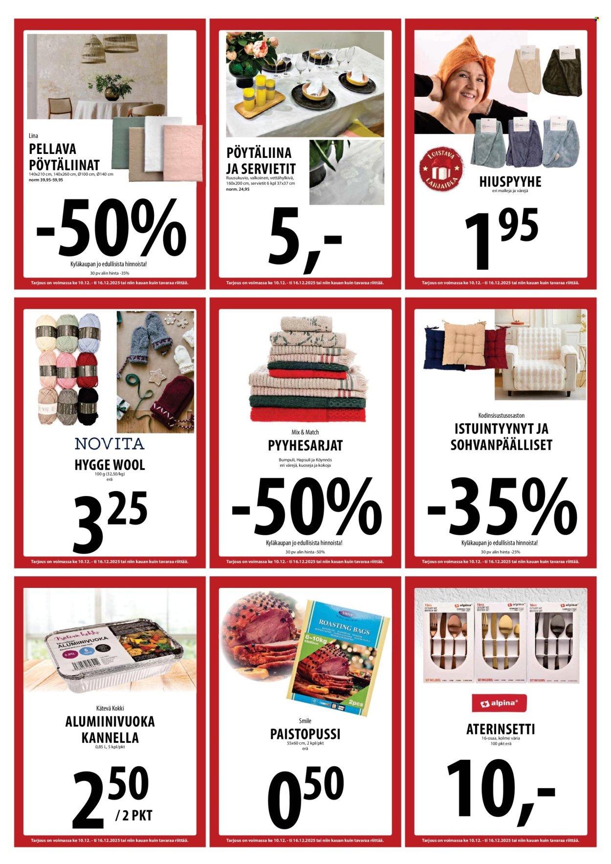 TUURI tarjoukset - Alkaen KE 10.12.2025