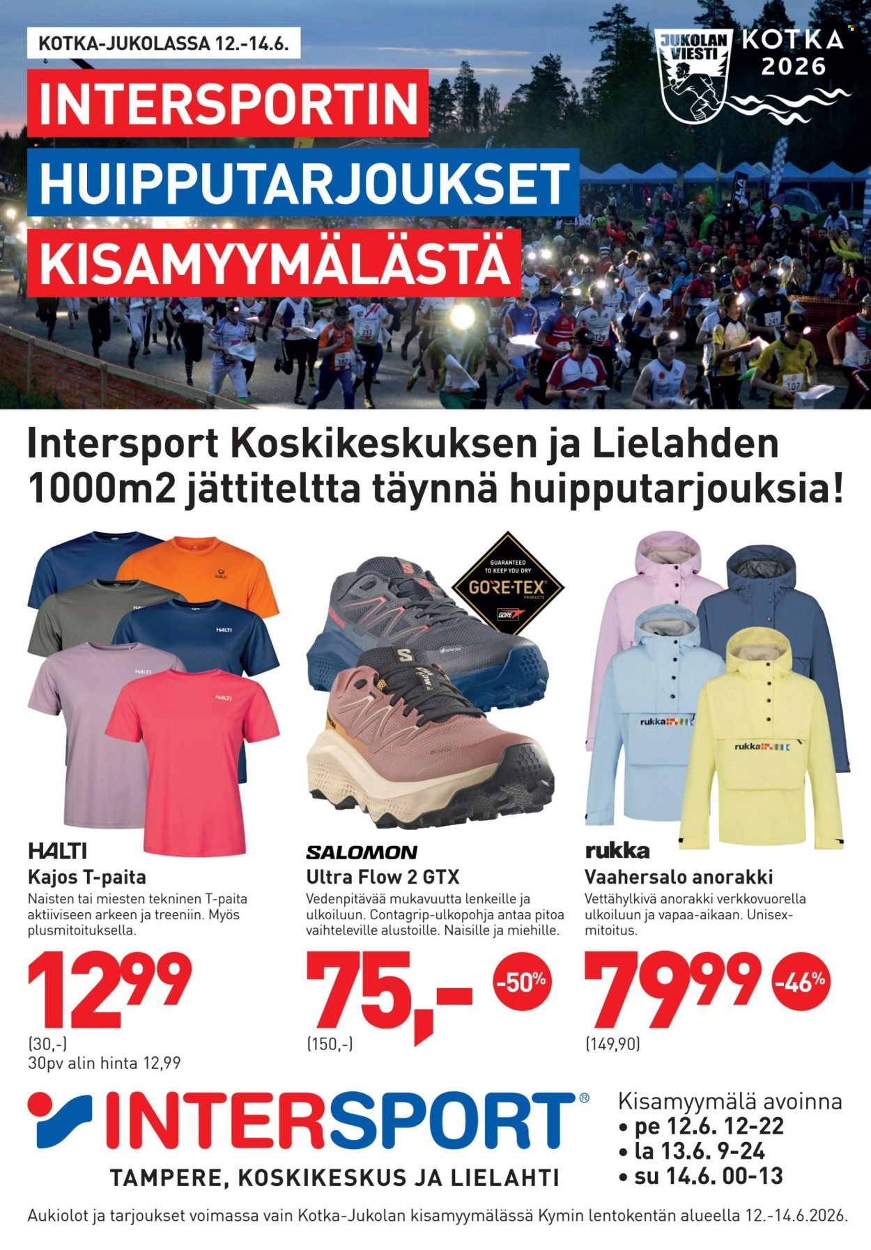 INTERSPORT tarjoukset - Intersport-kisamyymälän huipputarjoukset Jukolassa!