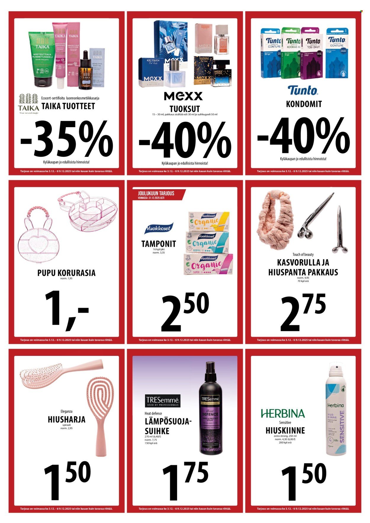 TUURI tarjoukset - Alkaen KE 3.12.2025