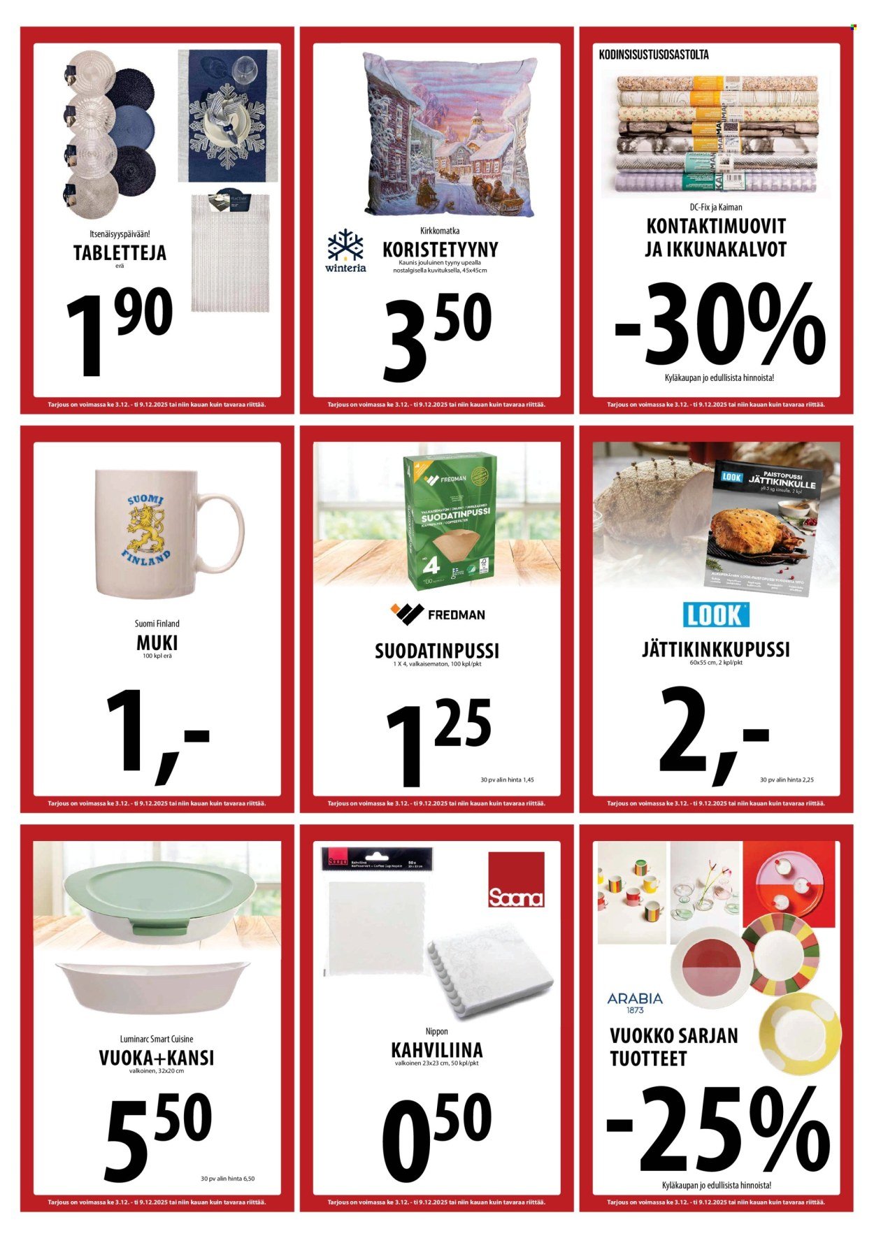 TUURI tarjoukset - Alkaen KE 3.12.2025